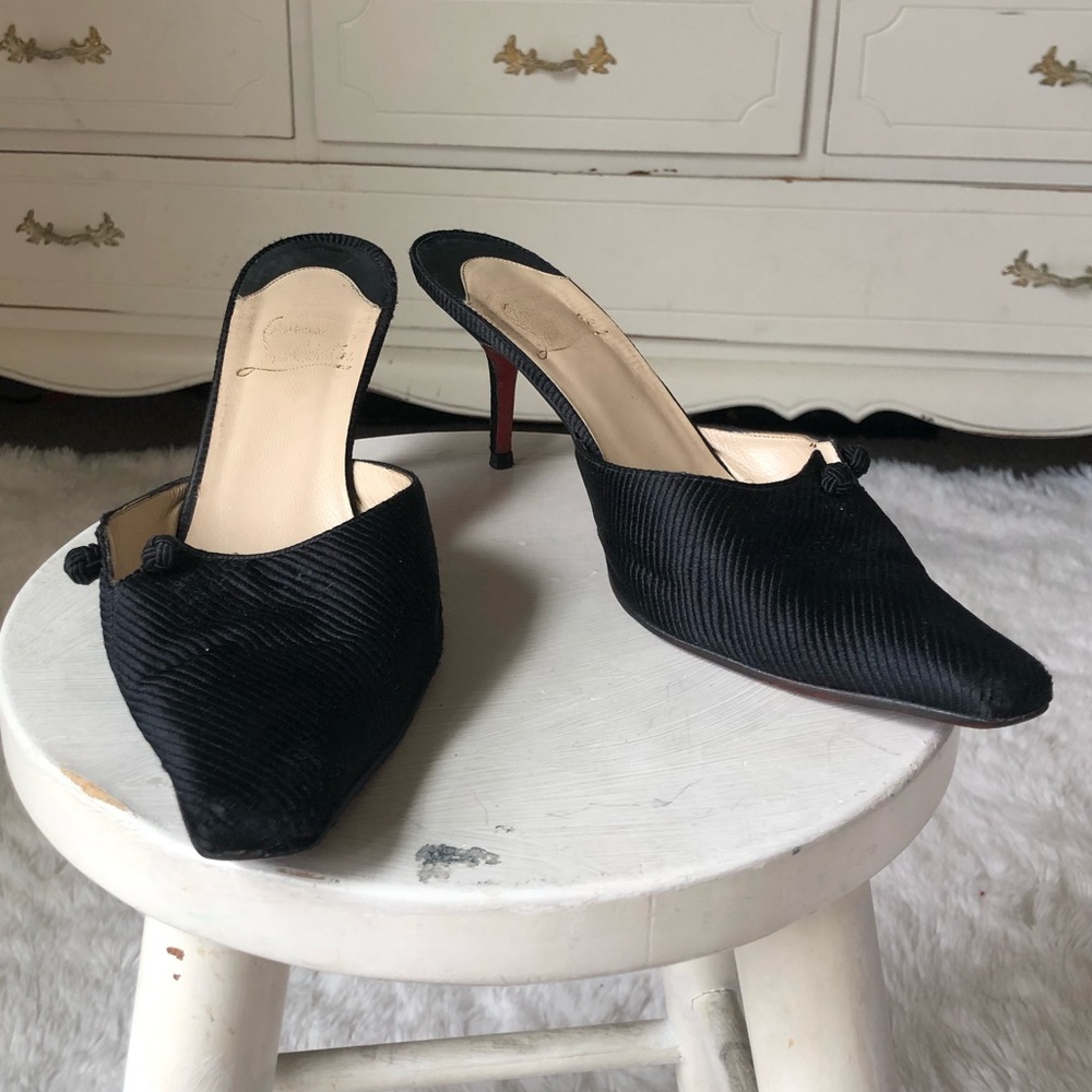 Christian Louboutins mule kitten heels 39.5 - Picture 8 of 9